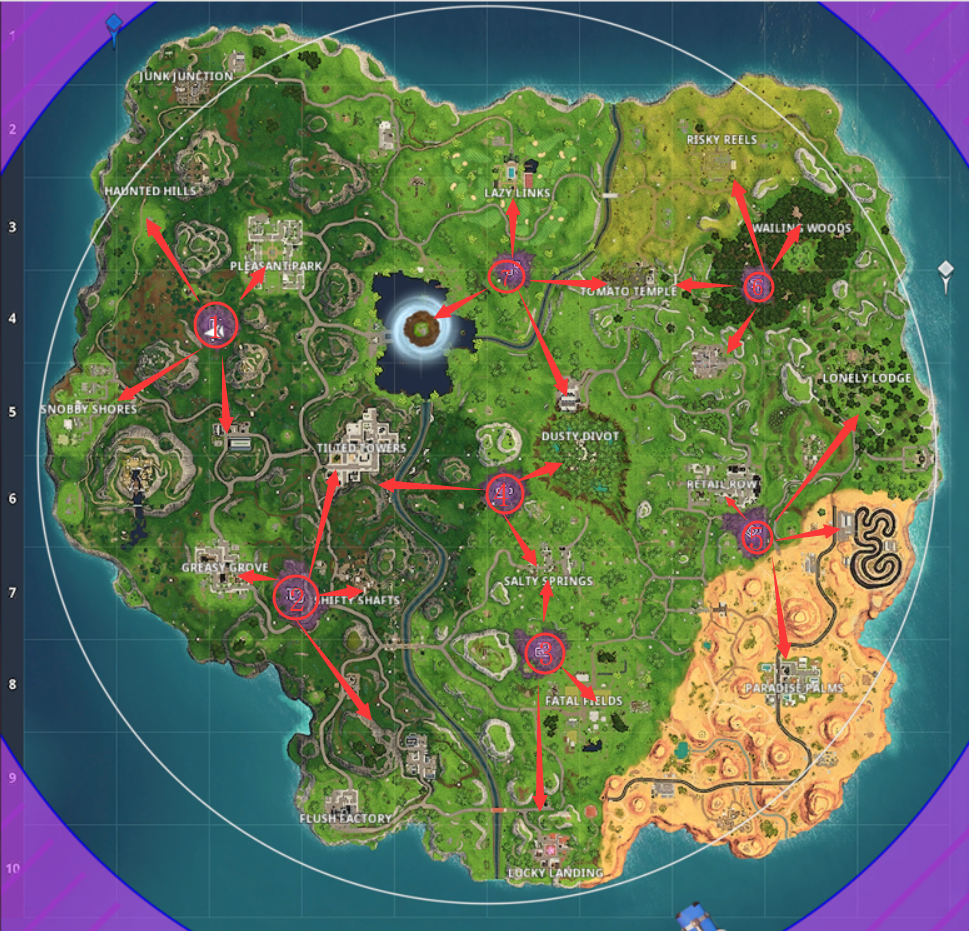 《堡垒之夜》腐败地区资源分析与打法教学