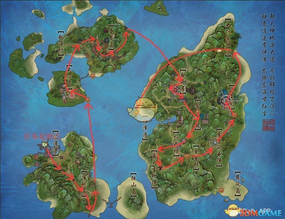 《剑网3》世外蓬莱升级路线大全