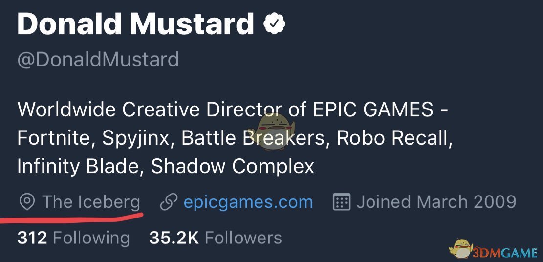 《堡垒之夜》第七赛季冰山主题彩蛋