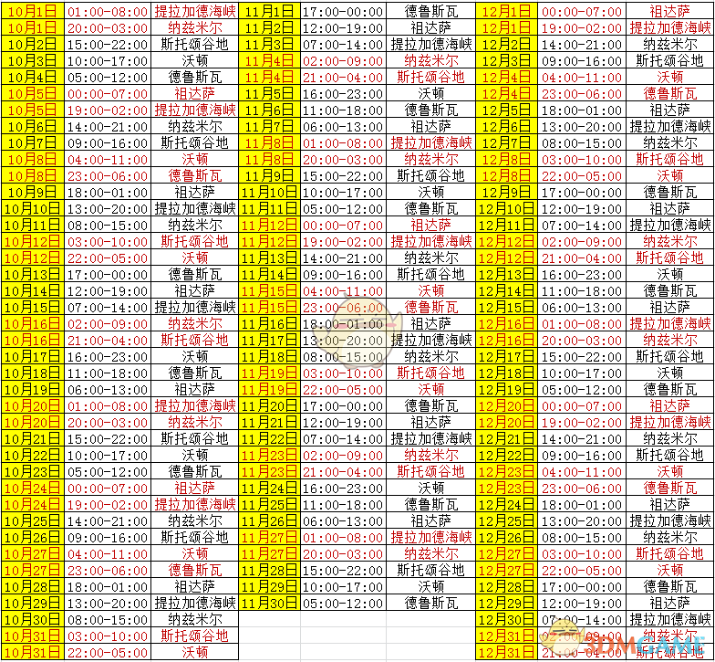 《魔兽世界》2019军团突袭时间表分享