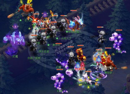 《梦幻西游》华山PK  盘丝VS五庄