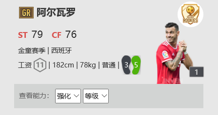 《Fifa online 4》阿尔瓦罗球员详细信息