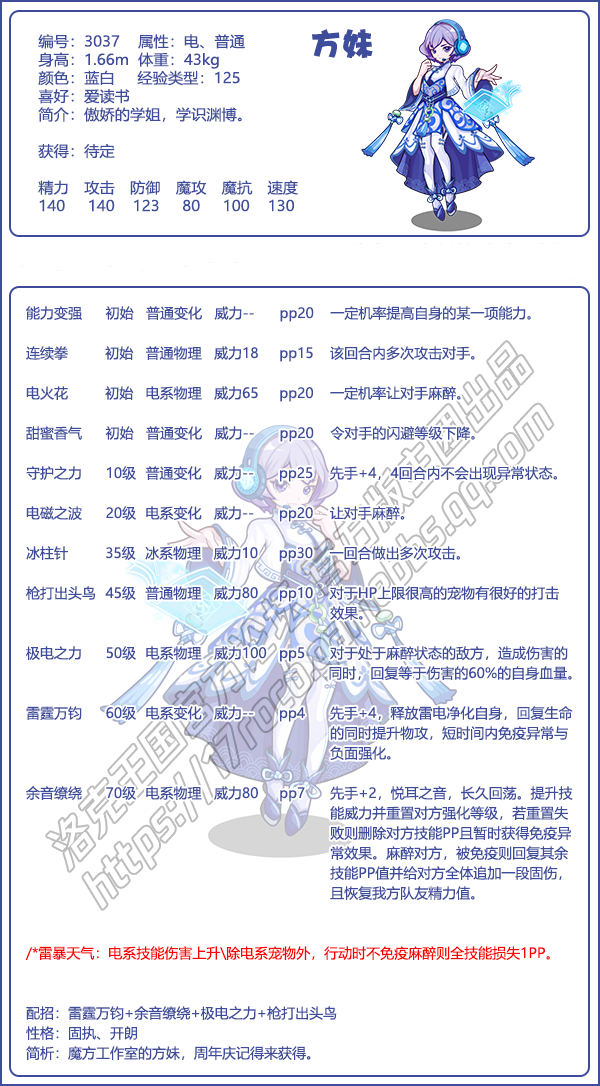 洛克王国方妹性格推荐