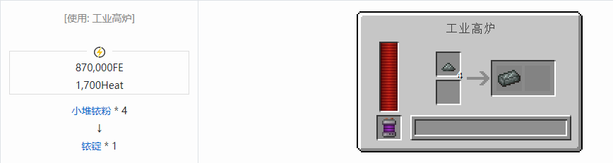 我的世界科技复兴锭合成表大全