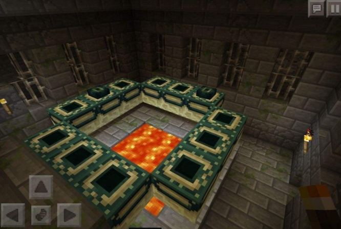 我的世界地牢里末地传送门在哪