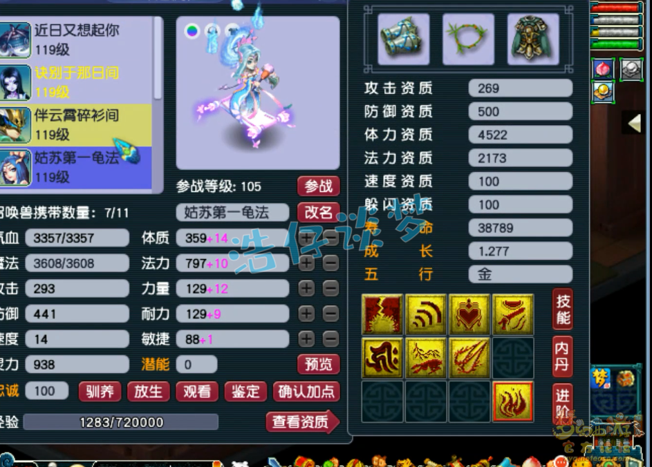 梦幻西游百套方寸装备搭配图109级