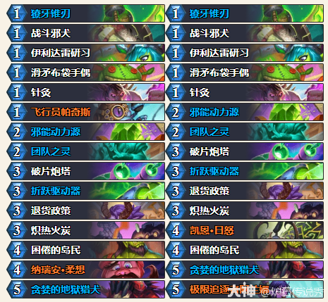 炉石传说睡觉瞎卡组代码推荐