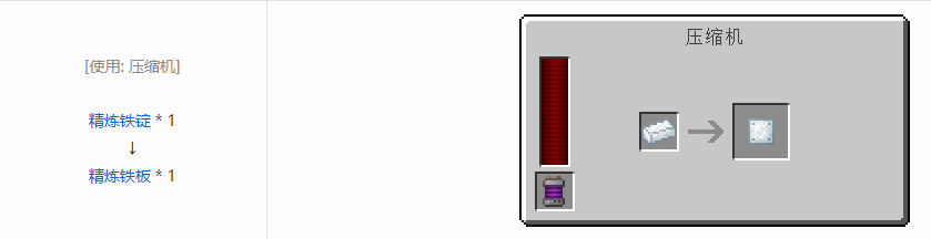 我的世界科技复兴板合成表大全