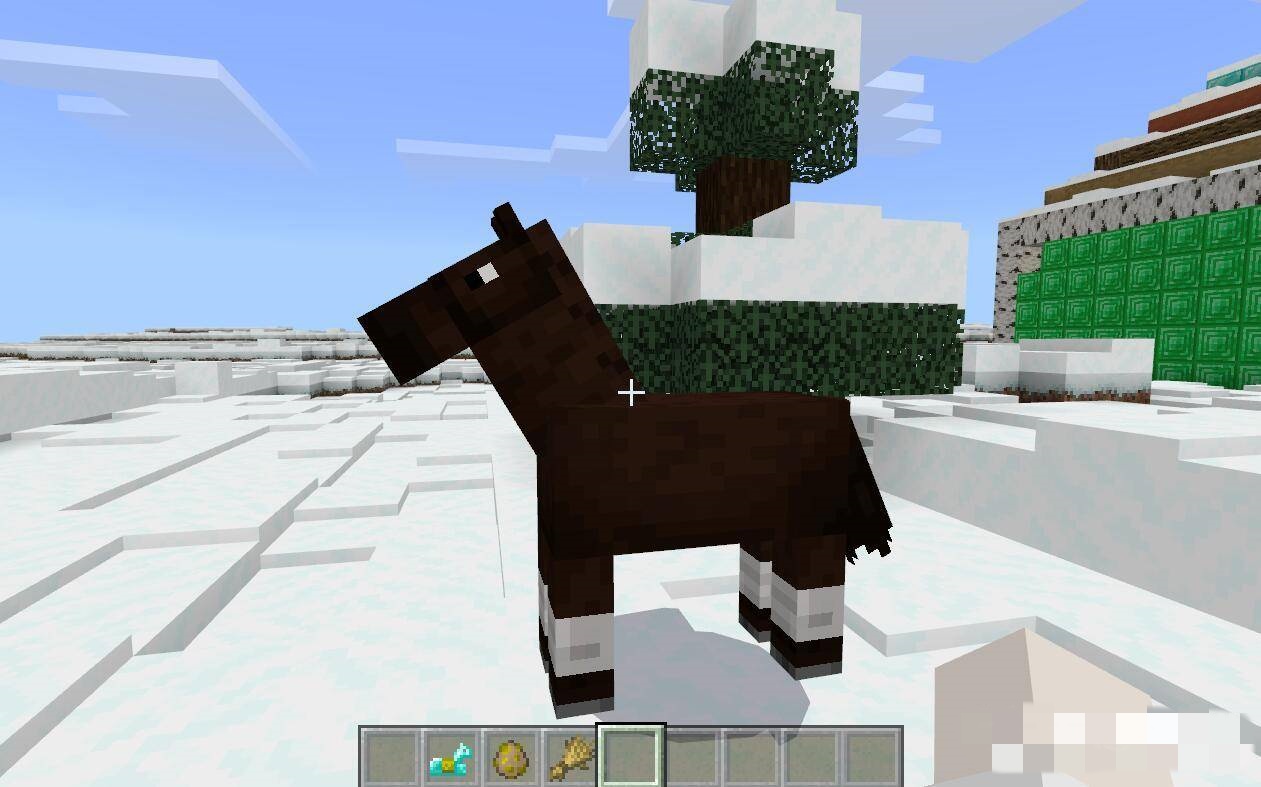 我的世界怎么给马装铠甲