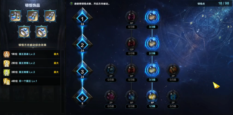 命运方舟国王圣谕卡牌大师方舟加点攻略