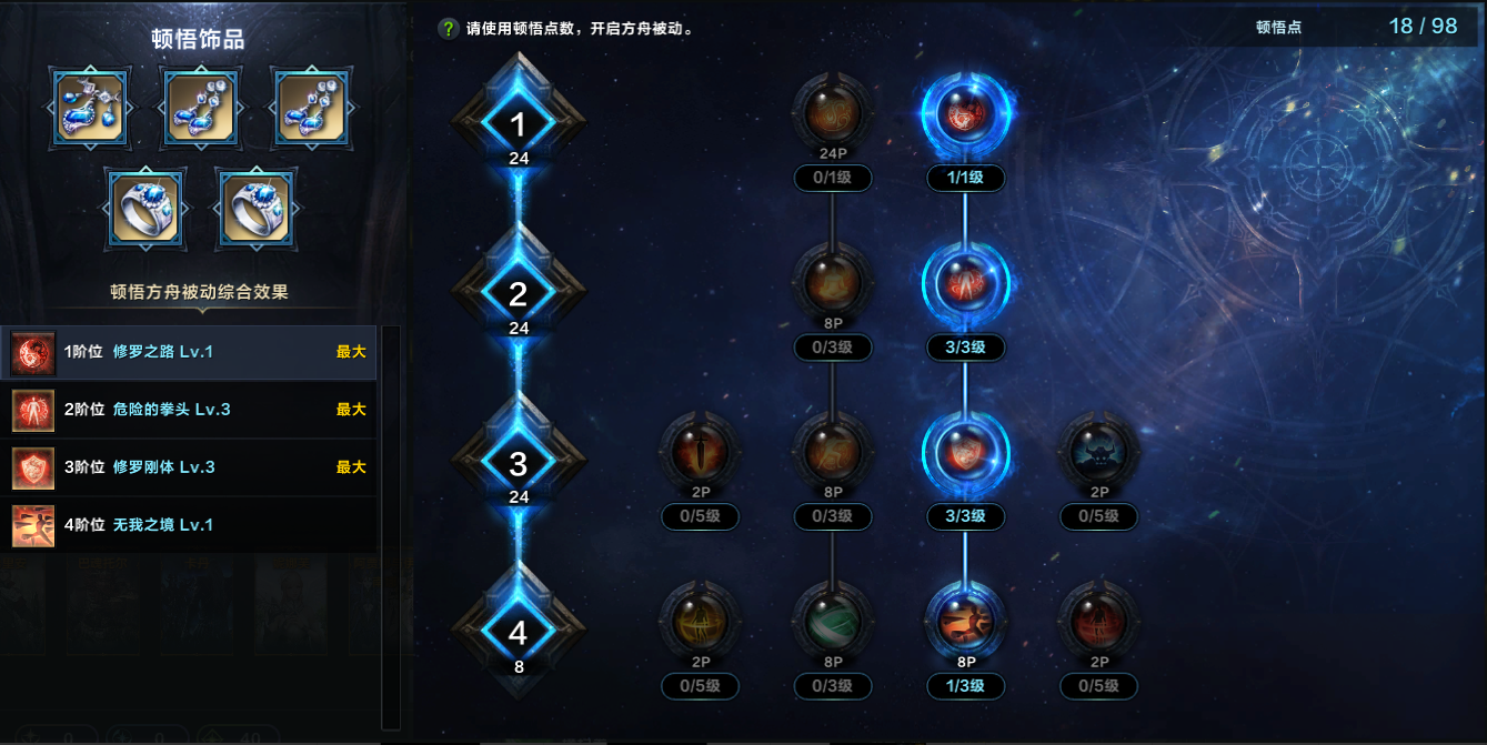 命运方舟修罗之路武神方舟加点攻略