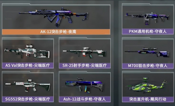 三角洲行动s4通行证皮肤一览