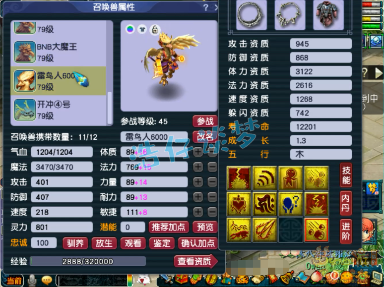 梦幻西游化生装备69级展示图