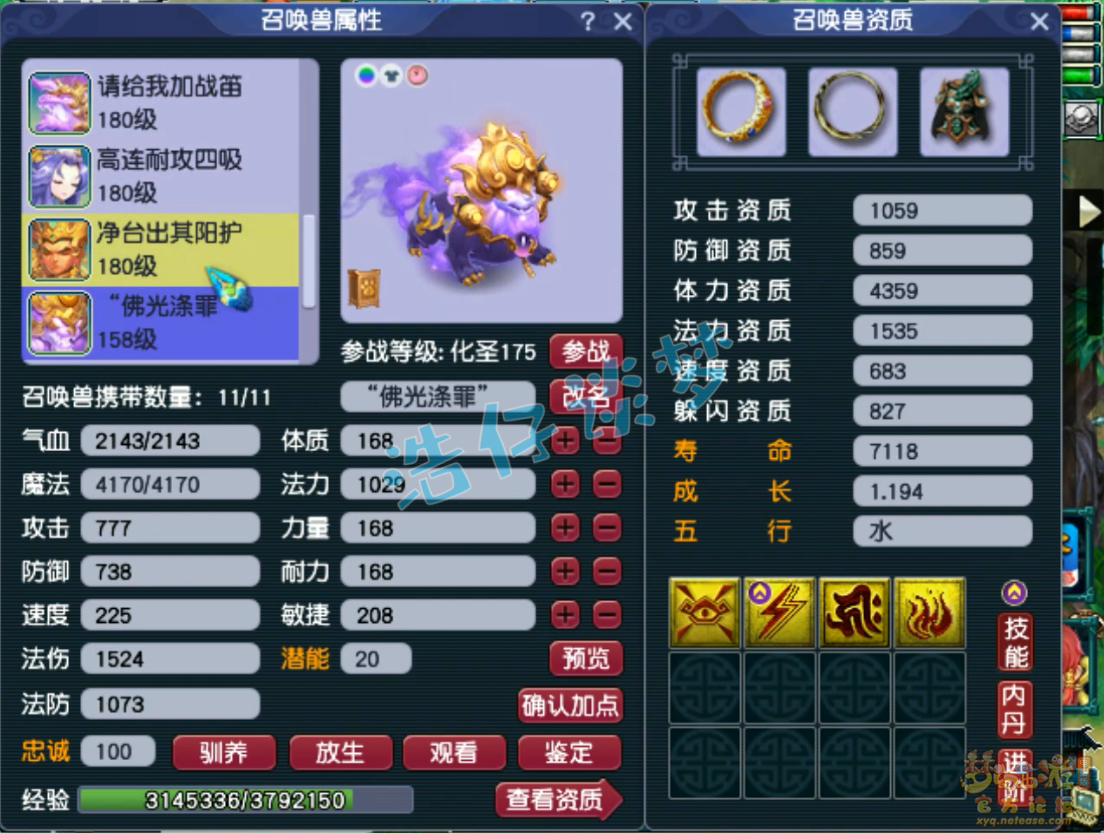 梦幻西游化生寺装备175级展示