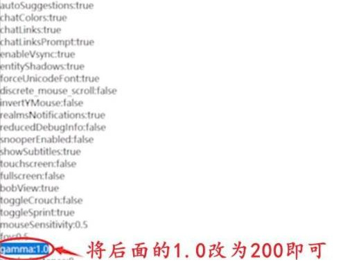 我的世界伽马值设置在哪