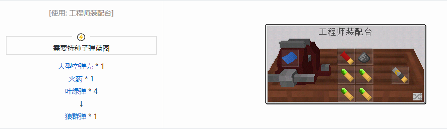 我的世界沉浸工程武器合成表大全