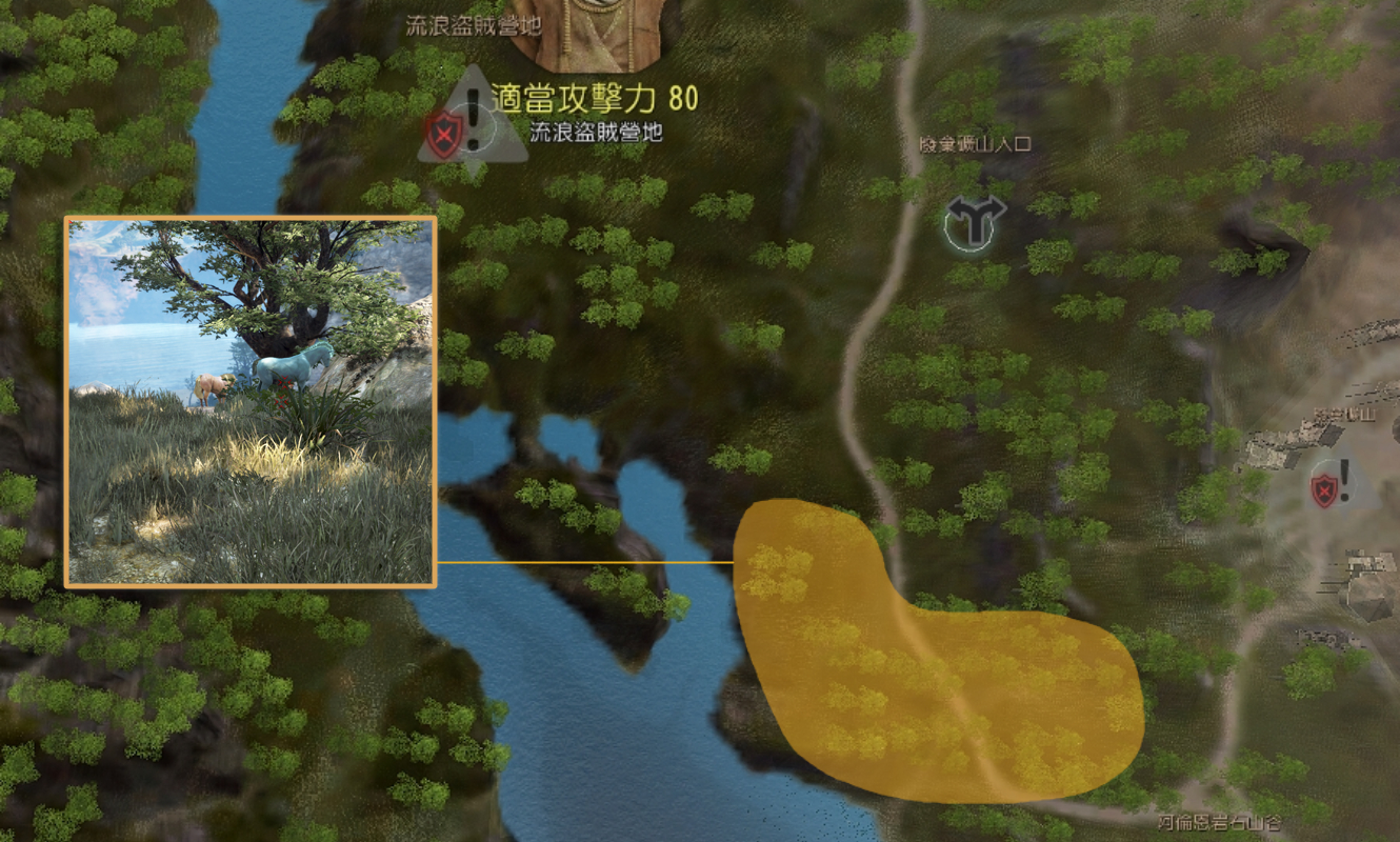 黑色沙漠野生马分布图