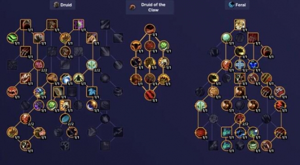 魔兽世界11.0.5德鲁伊大秘境天赋推荐