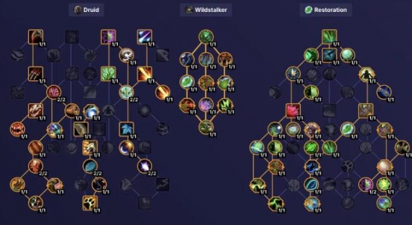 魔兽世界11.0.5德鲁伊大秘境天赋推荐