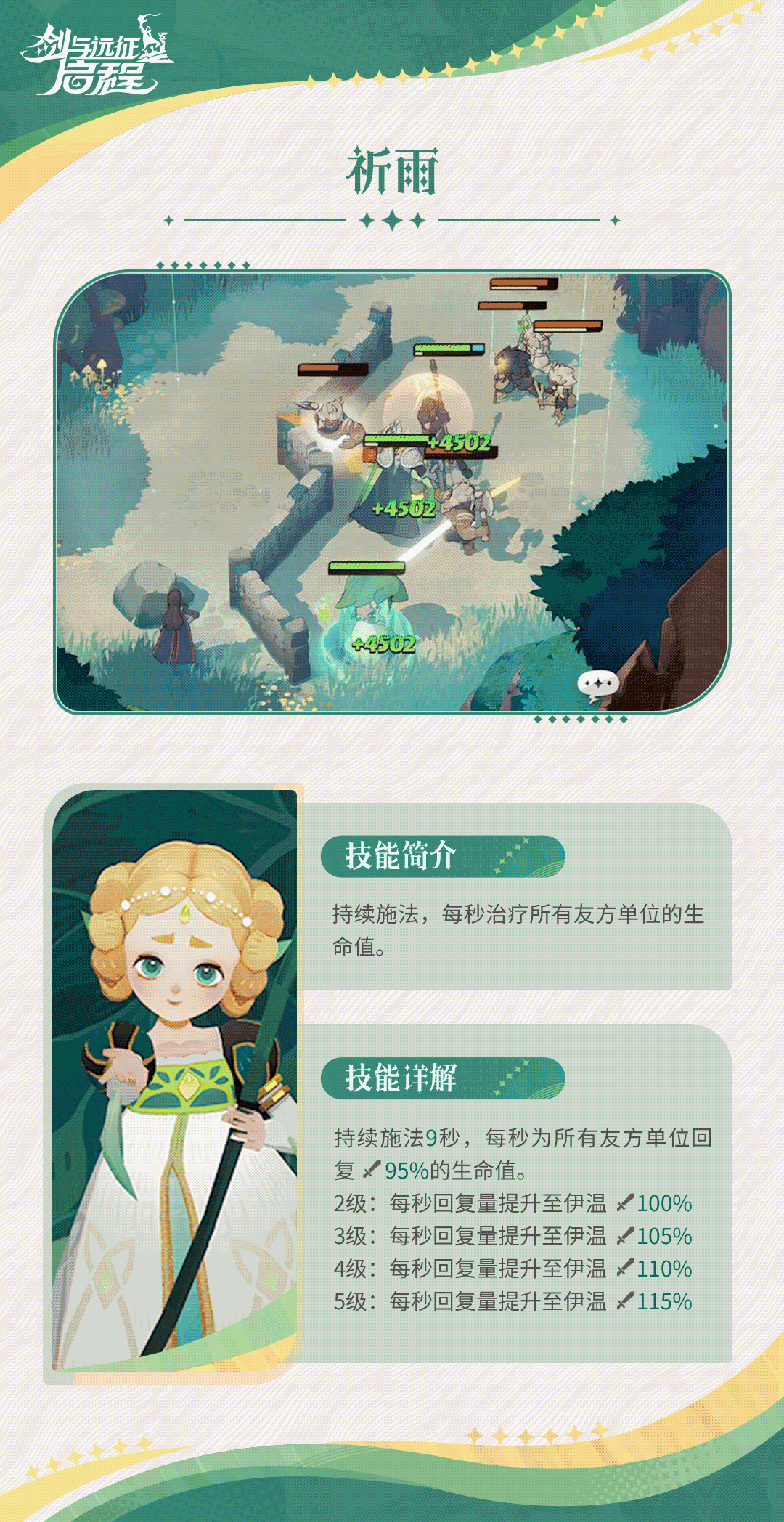 剑与远征启程伊温技能介绍