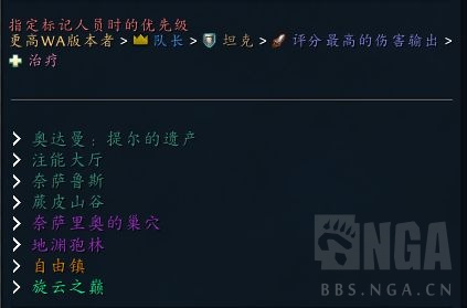 魔兽世界11.0集合石自动标记WA