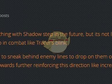 《守望先锋》死神暗影步或将迎来增强