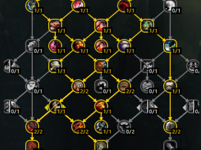 以下是《魔兽世界》11.0版本中，武器、狂怒、防护三系战士的天赋加点以及属性优先级建议。