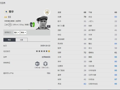 《FIFA online4》雅辛球员信息