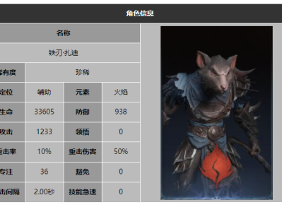 龙息神寂铁刃扎迪技能介绍