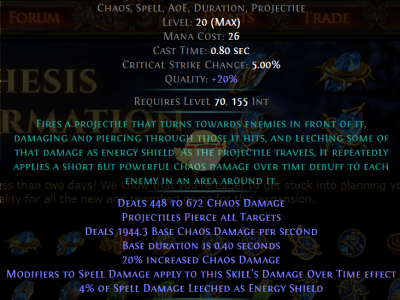 《流放之路》3.6秘术师混沌法术裂魂术BD攻略