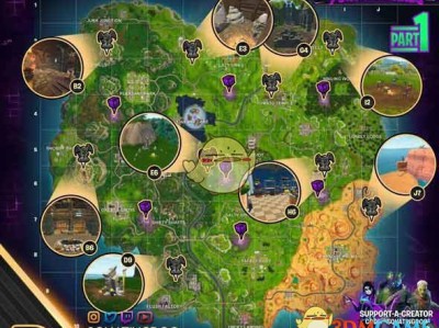 《堡垒之夜》夜魇挑战石像位置预览