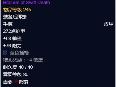 魔兽世界怀旧服wlk迅杀护腕属性详解