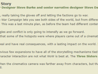 《魔兽世界》魔兽8.0开发者访谈 