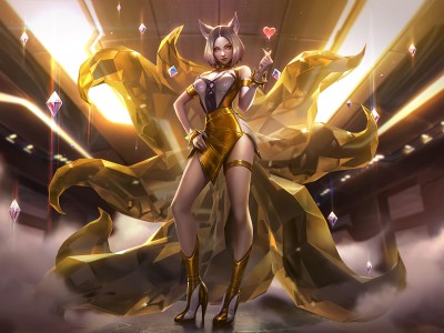 《LOL》阿狸KDA至臻皮肤4860x2868高清原画