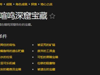 魔兽世界：喧鸣深窟宝藏成就获取指南
