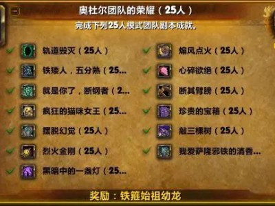 魔兽世界巫妖王之怒奥杜尔成就快速完成指南