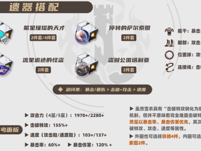 崩坏星穹铁道2025雪衣遗器推荐