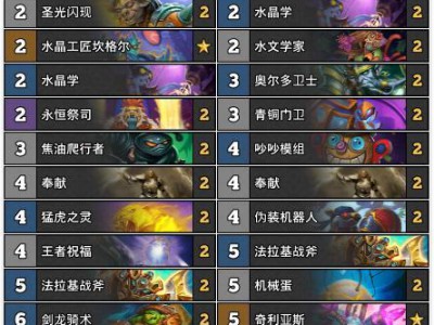 《炉石传说》砰砰计划12月主播卡组骑士篇