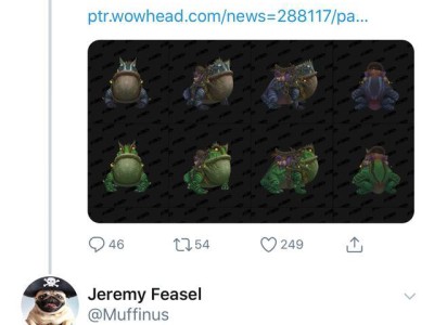 《魔兽世界》8.1青蛙坐骑入手方式已定，333333金一只