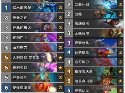 《炉石传说》砰砰计划12月主播卡组战士篇