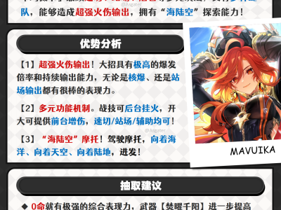 原神玛薇卡抽取建议