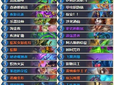 炉石传说2024宇宙瞎卡组推荐