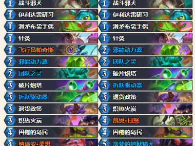 炉石传说睡觉瞎卡组代码推荐