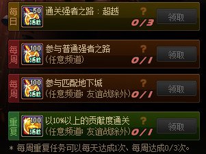 地下城与勇士强者之路活动，想全部拿到奖励需要花费多长时间？