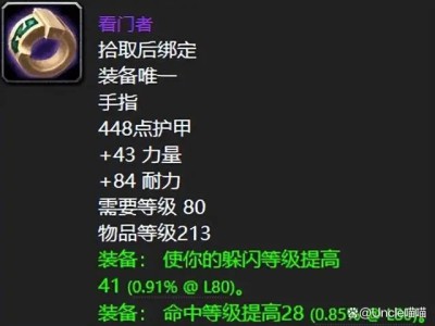 魔兽世界巫妖王之怒看门者属性与效果详解