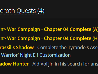 《魔兽世界》8.1 新增成就/成就改动部分