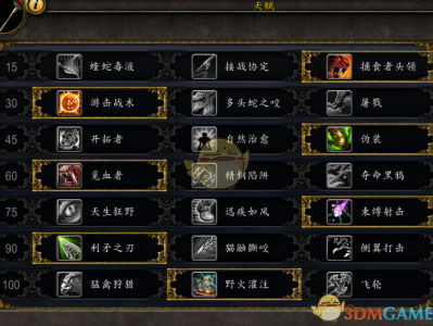 《魔兽世界》8.15生存猎PVE攻略