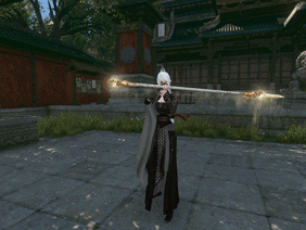 《逆水寒》血河70级百炼武器展示