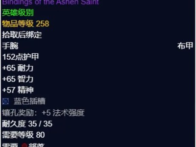 魔兽世界WLK苍白圣徒护腕属性详解