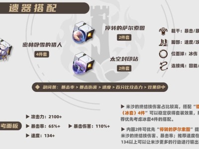 崩坏星穹铁道2025米沙遗器推荐